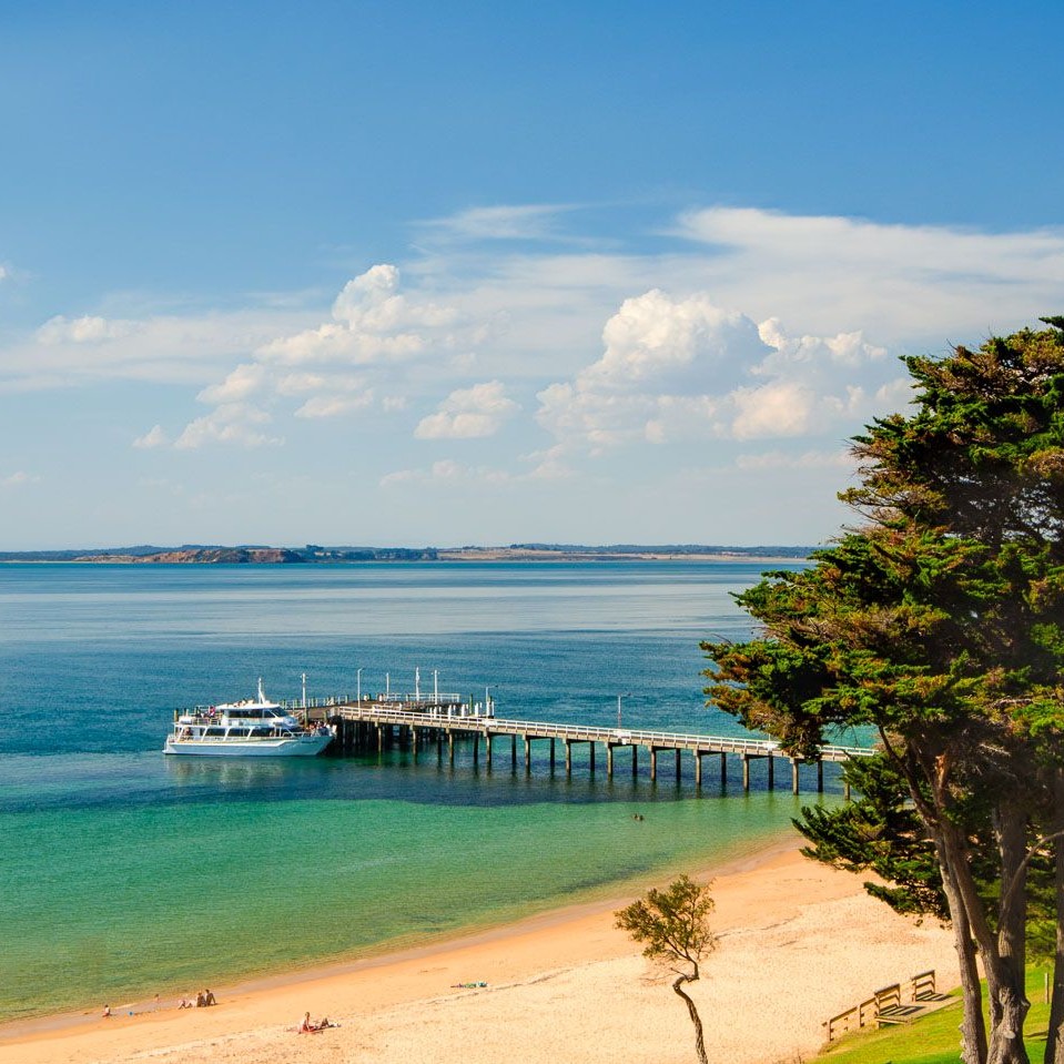 View of the pier at Cowes, Phillip Island