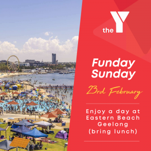 view across Eastern Beach and bay at Geelong